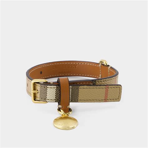 collier burberry chien|Collier pour chien Burberry Check en cuir en multicolore – .